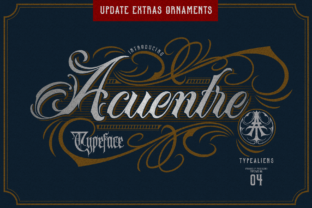 Acuentre: A Vintage Blackletter Font for Timeless Branding