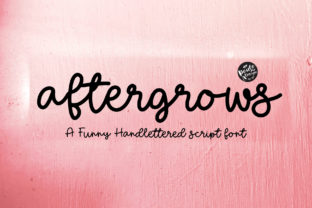 Aftergrows: A Chic Brush Font for Digital Design