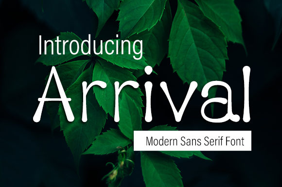Arrival Font for Bold Editorial Design