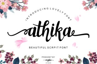 Athika Font: A Modern Script for Handmade Creations