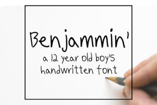 Benjammin: A Handwritten Sans Serif Font for Creative Projects