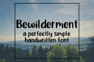 Bewilderment: A Hand Lettered Sans Serif Font for Web Design
