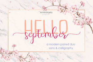 Hello September: A Handwritten Font for Romantic Branding