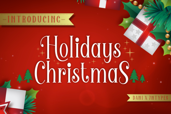 Holidays Christmas: A Serif Font for Festive Marketing