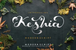 Keshia: A Script Font That Adds Charm to Every Craft Project