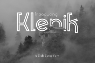 Klenik: A Bold Slab Serif Font for Modern Branding