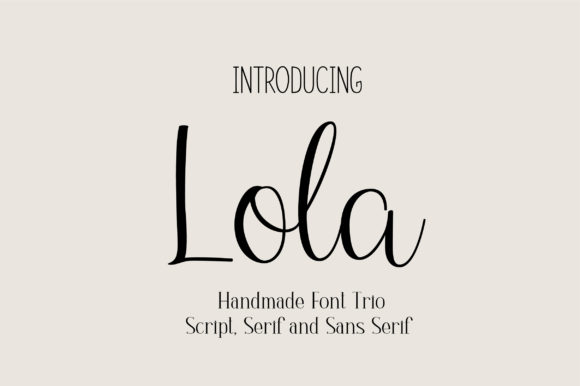 Lola Trio: A Versatile Font for Modern Branding