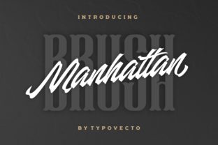 Manhattan Brush: A Bold Script Font for Digital Design