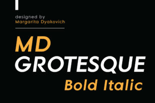 MD Grotesque Bold Italic: A Versatile Sans Serif for Crafters and Designers