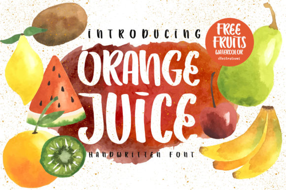 Orange Juice Font for Fresh Branding Projects