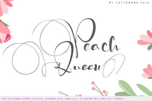Peach Queen: A Handwritten Font for Editorial Elegance