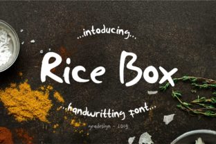 Rice Box Font for Handmade Creations