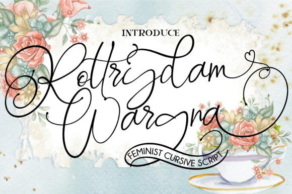 Rottrydam Wargna: A Handwritten Font for Bold Visual Impact
