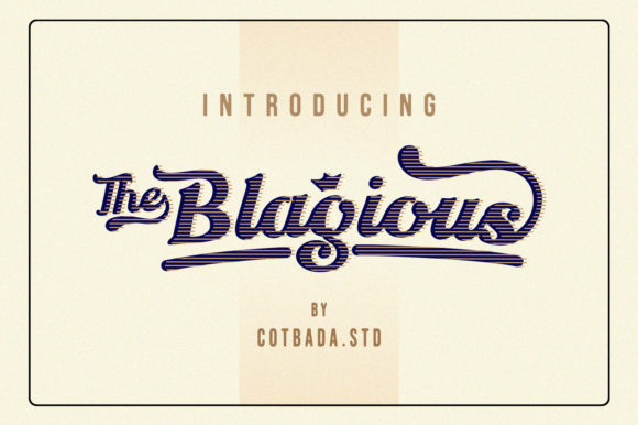 The Blagious Script: A Modern Handwritten Typeface for Editorial Design